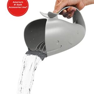 Skip Hop Baby Bath Rinse Cup, Moby Tear-free Waterfall Rinser, Grey