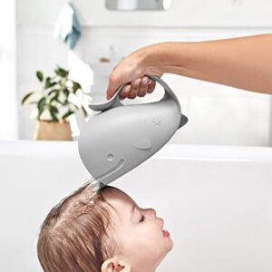 Skip Hop Baby Bath Rinse Cup, Moby Tear-free Waterfall Rinser, Grey