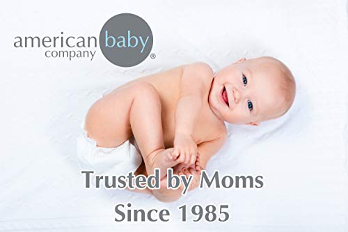 American Baby Company Ultra Soft Microfiber Portable/Mini-Crib Waterproof Fitted Quilted Mattress Pad Cover for Boys and Girls