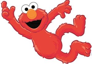 7 inch sesame street elmo removable wall decal sticker art home kids room decor decoration - 7 by 7 inches