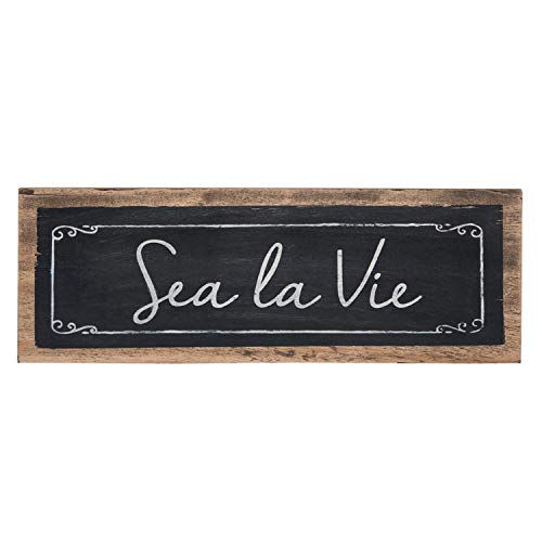 Beachcombers Sea La Vie Sign Wall Coastal Plaque Sign Wall Hanging Decor Decoration for The Beach 0.25" x 17" x 6 Multi