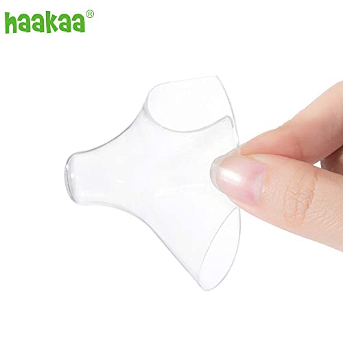 haakaa Nippleshield Silicone Nipple Shields for Breastfeeding with Carry Case Ultra-Thin Super-Soft (18mm, 2pk)