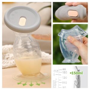 haakaa Silicone Breast Pump & Silicone Cap 5oz/150ml