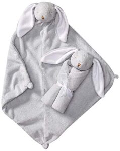 angel dear - grey bunny, cuddle twins set