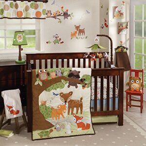 Lambs & Ivy Woodland Tales Multicolor Forest Animals Musical Baby Crib Mobile