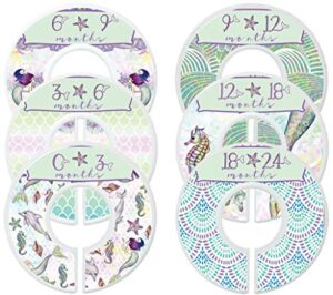 mumsy goose nursery closet dividers closet organizers baby girl clothes dividers mermaid