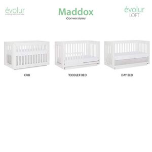 Dream On Me Evolur Maddox Modern Crib, Weathered White