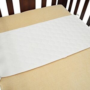 TL Care Waterproof Quilted Sheet Saver Cover Made with Organic Cotton Top Layer, Natural Color, 2 Pack