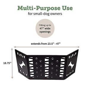 Free Standing Pet Gate | Pet Gate for Small Dogs | Free Standing Dog Gate for Stairs | Freestanding Dog Gates for Doorways | Freestanding Pet Gates for Dogs | Width 23.5-47 inch | Height 18.75 inch