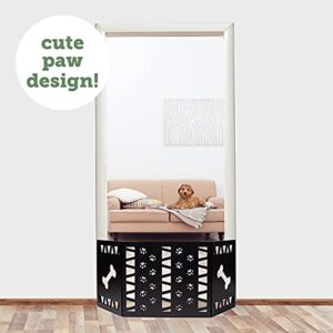 Free Standing Pet Gate | Pet Gate for Small Dogs | Free Standing Dog Gate for Stairs | Freestanding Dog Gates for Doorways | Freestanding Pet Gates for Dogs | Width 23.5-47 inch | Height 18.75 inch