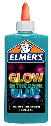 Elmer's Magical Liquid Slime Activator (9 fluid ounces) and Elmer's Glow in the Dark Liquid Glue, Great for Making Slime, Washable, Assorted Colors