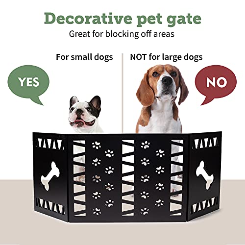 Free Standing Pet Gate | Pet Gate for Small Dogs | Free Standing Dog Gate for Stairs | Freestanding Dog Gates for Doorways | Freestanding Pet Gates for Dogs | Width 23.5-47 inch | Height 18.75 inch