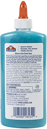 Elmer's Magical Liquid Slime Activator (9 fluid ounces) and Elmer's Glow in the Dark Liquid Glue, Great for Making Slime, Washable, Assorted Colors