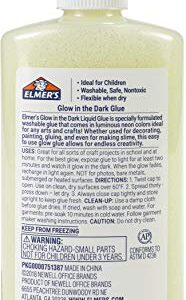 Elmer's Magical Liquid Slime Activator (8.75 fluid ounces) and Elmer's Glow in the Dark Liquid Glue, Great for Making Slime, Washable, Assorted Colors, 5 Ounces Each