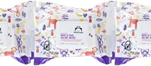 Amazon Brand - Mama Bear Saline Nose and Face Baby Wipes, Hypoallergenic, Unscented, 180 Count (6 Packs of 30)