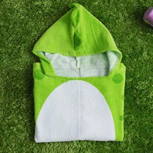 Maleroads Soft Cotton Baby Bath Towel Beach Towel Bathrobe for Kids 0-4 Years (Green Dinosaur, 21.545inch)