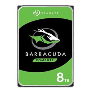 seagate st8000dm008 barracuda 8tb internal hard drive hdd – 3.5 inch sata 6 gb/s 5400 rpm 256mb cache for computer desktop pc – frustration free packaging (st8000dm004)