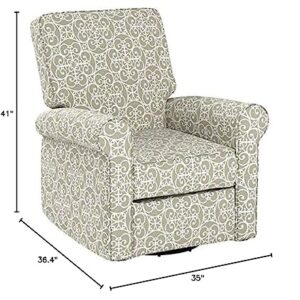 JC Home BT-R8389A30 Recliner, Gray and White