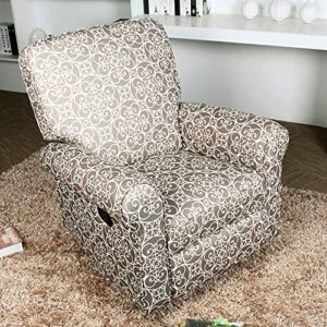 JC Home BT-R8389A30 Recliner, Gray and White