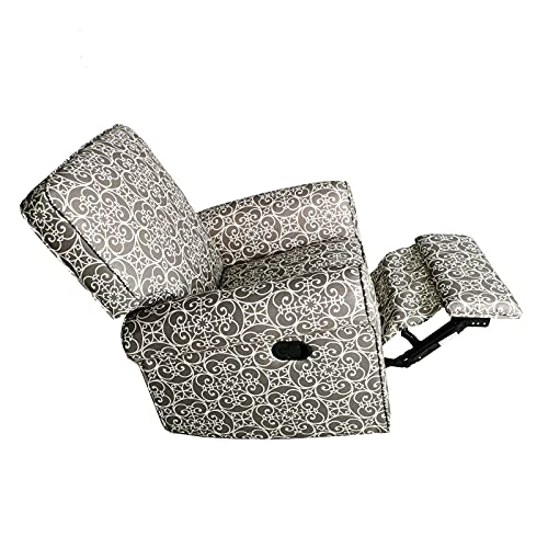 JC Home BT-R8389A30 Recliner, Gray and White