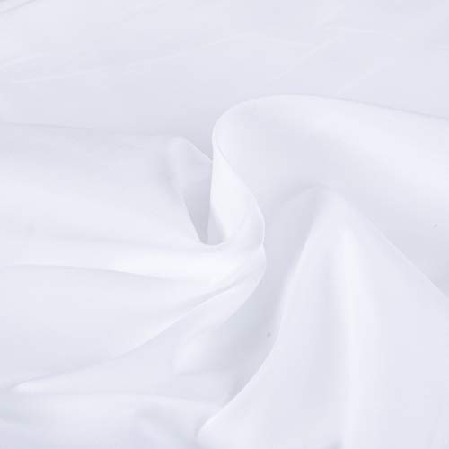 NTBAY 3-Piece Microfiber Toddler Sheet Set, Solid Crib Fitted Sheet Flat Sheet and Envelope Pillowcase, Baby Bedding Sheet & Pillowcase Sets, White