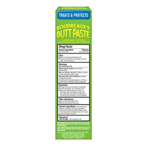 Boudreaux's Butt Paste with Natural* Aloe Diaper Rash Cream, Ointment for Baby, 4 oz Tube, 2 Pack