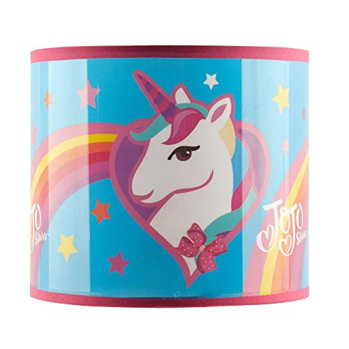 Idea Nuova JoJo Siwa Unicorn Stick Table Kids Lamp Metal with Pull Chain, Themed Printed Decorative Shade