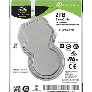Seagate 2TB BarraCuda SATA 6Gb/s 128MB Cache 2.5-Inch 7mm Internal Hard Drive (ST2000LM015)