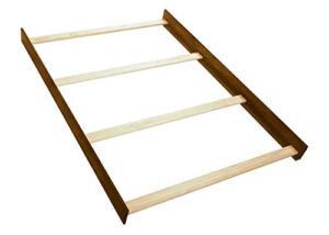 full-size conversion kit bed rails compatible with oxford baby, soho baby, ozlo baby & avalon baby cribs | see description for list of compatible cribs (rustic farmhouse brown)