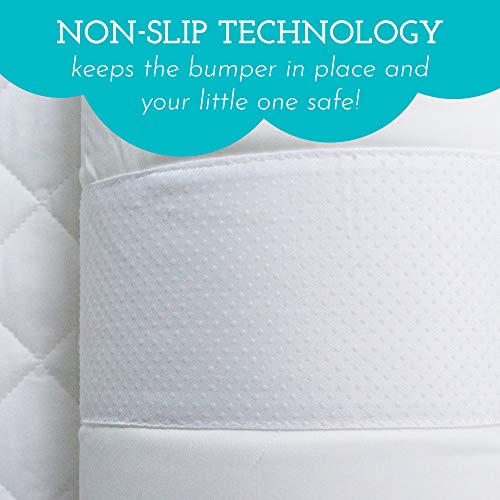 Little Sleepy Head Bed Bumper for Toddlers | Toddler Bed Rail | Baby Bed Rail with Soft Cover | Foam Safety Rail with Stay-Put Cover | Twin Bed Bumper for Toddlers for Home or RV (1-Pack)