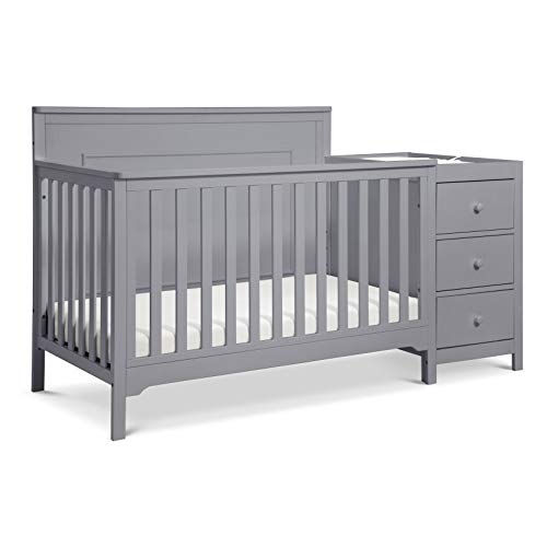 Carter's by DaVinci Dakota 4-in-1 Crib and Changer Combo in Grey, Greenguard Gold Certified