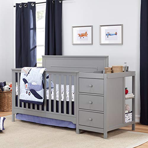 Carter's by DaVinci Dakota 4-in-1 Crib and Changer Combo in Grey, Greenguard Gold Certified