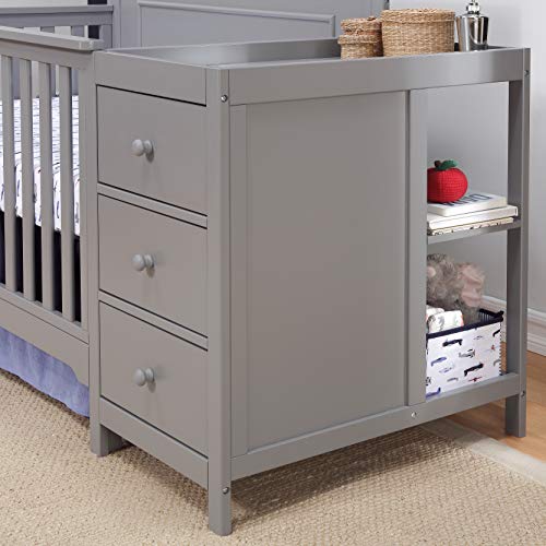 Carter's by DaVinci Dakota 4-in-1 Crib and Changer Combo in Grey, Greenguard Gold Certified