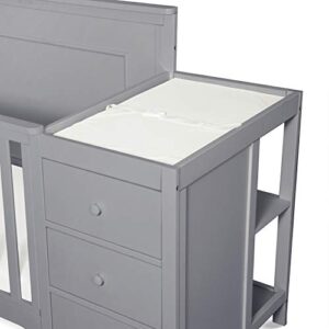 Carter's by DaVinci Dakota 4-in-1 Crib and Changer Combo in Grey, Greenguard Gold Certified