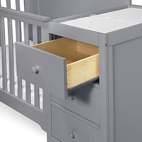 Carter's by DaVinci Dakota 4-in-1 Crib and Changer Combo in Grey, Greenguard Gold Certified