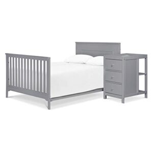 Carter's by DaVinci Dakota 4-in-1 Crib and Changer Combo in Grey, Greenguard Gold Certified