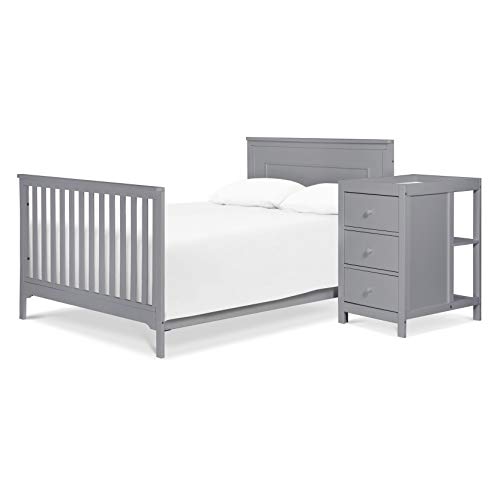 Carter's by DaVinci Dakota 4-in-1 Crib and Changer Combo in Grey, Greenguard Gold Certified