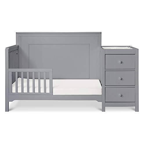 Carter's by DaVinci Dakota 4-in-1 Crib and Changer Combo in Grey, Greenguard Gold Certified