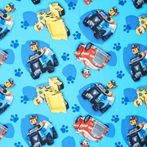 Paw Patrol Calling All Pups 4 Piece Toddler Bedding Set - Includes Quilted Comforter, Fitted Sheet, Top Sheet, and Pillow Case for Boys Bed, Blue