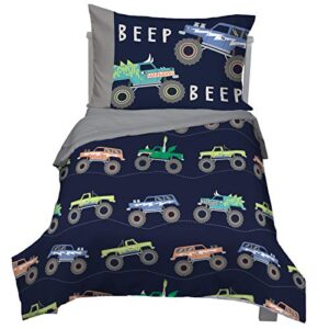 Carter's Monster Truck 4 Piece Toddler Bed Set