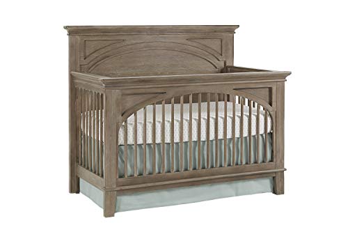 Westwood Design Leland 4 in 1 Convertible Crib with Spindle, Stone Washed