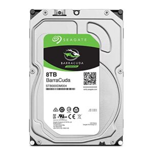 Seagate 8TB Barracuda SATA 6Gb/s 256MB Cache 3.5-Inch Internal Hard Drive (ST8000DM004) (Renewed) Mechanical Hard Disk