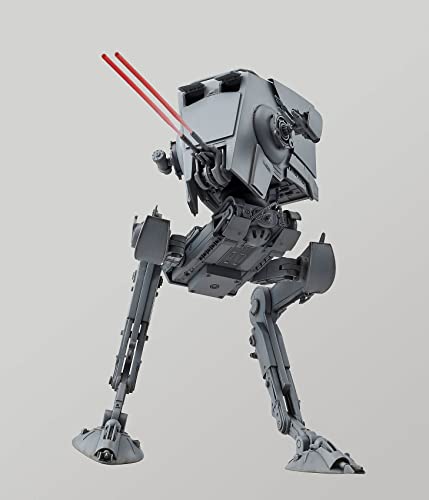 Revell (Bandai Original) 01202 Star Wars at-ST (All Terrain Scout Transport inc. Chewbacca) 1:48 Scale Unbuilt/Pre-Coloured/Clip-Together (Non-Glue) Articulated Plastic Model Kit with Display Base