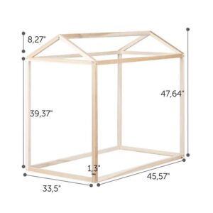 South Shore Sweedi Wooden Structure Toddler House Bed Scandinavian and paintable