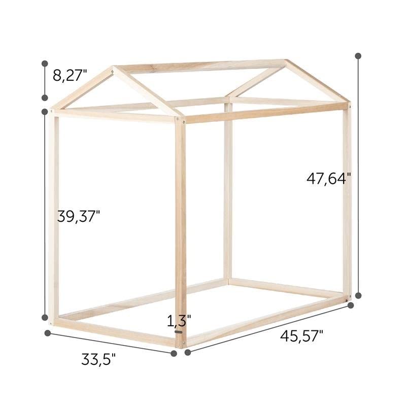 South Shore Sweedi Wooden Structure Toddler House Bed Scandinavian and paintable