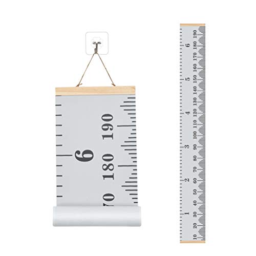 FOCCTS Baby Growth Chart, Height Chart Hanging Ruler Wall Decor for Kids, Toddler Growth Chart for Wall, Wall Hanging Growth Chart Baby Height Measurement- 79" x 7.9"