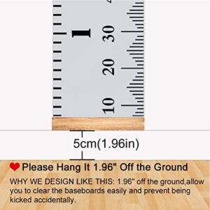 FOCCTS Baby Growth Chart, Height Chart Hanging Ruler Wall Decor for Kids, Toddler Growth Chart for Wall, Wall Hanging Growth Chart Baby Height Measurement- 79" x 7.9"
