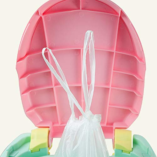 Tebery 100 Pack Portable Potty Chair Liners with Drawstring, Potty Bags Potty Liners Disposable for Baby Toilet Potty Training Seat