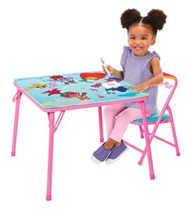 trolls dreamworks 2 jr. activity table set with 1 chair