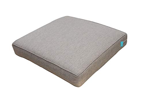 QILLOWAY Polyester Outdoor Chair Cushion Set,Outdoor Cushions for Patio Furniture.Tan/Grey